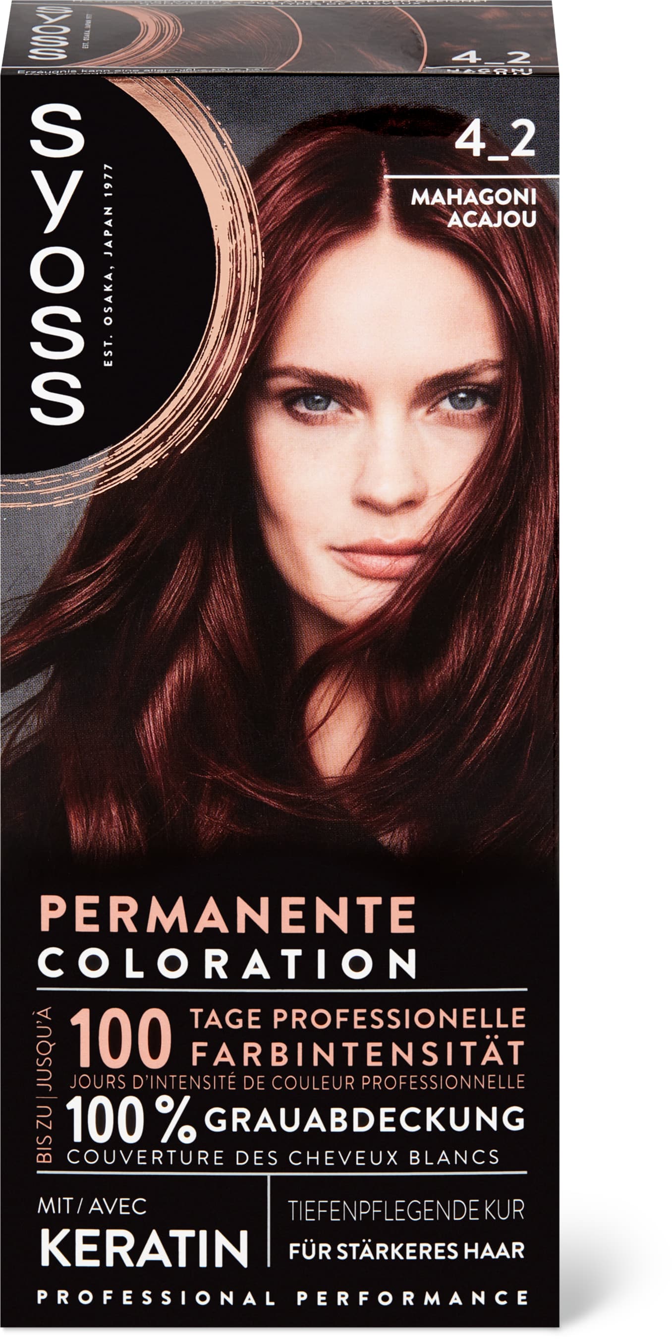 Syoss Colorazione 4.2 Mogano, permanente